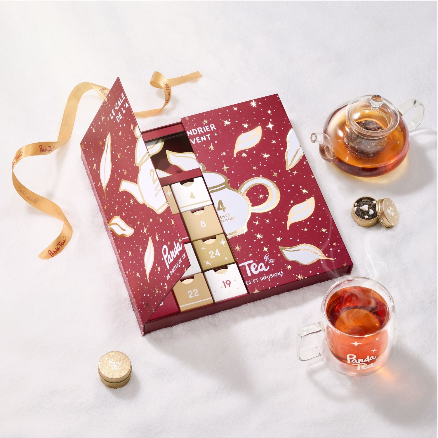 Calendrier 24 Boites de thés et infusions en vrac & Calendrier 24 sachets