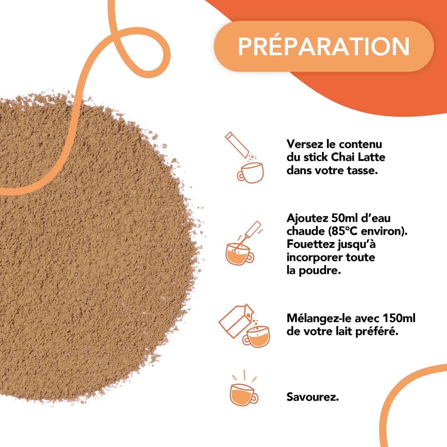 Chai Latte Bio en Sticks
