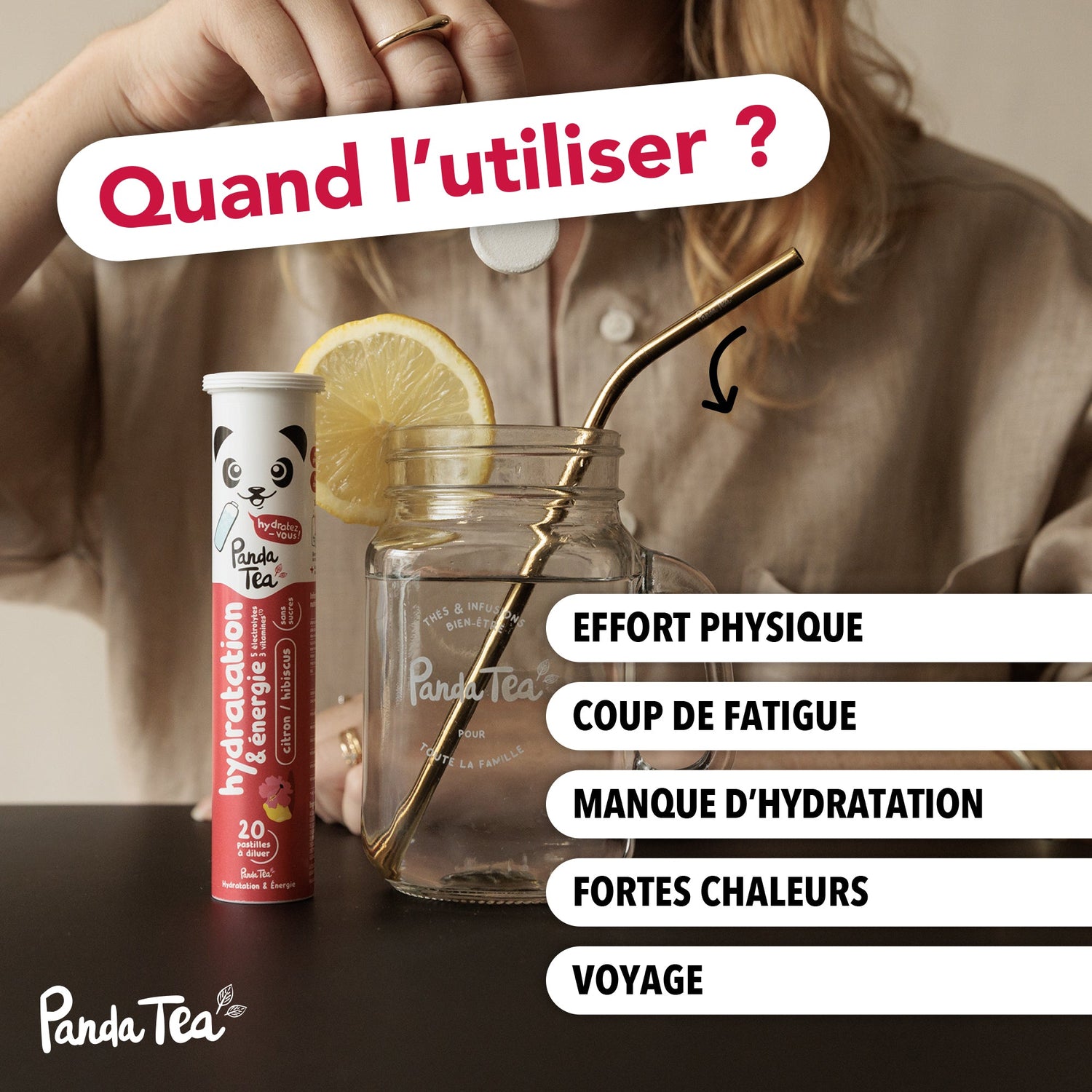 Pack duo - Pastilles Hydratation & Énergie : Citron-Passion et Hibiscus-Citron