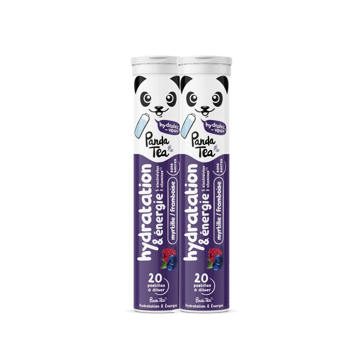 Pastilles Hydratation & Énergie - Myrtille-Framboise
