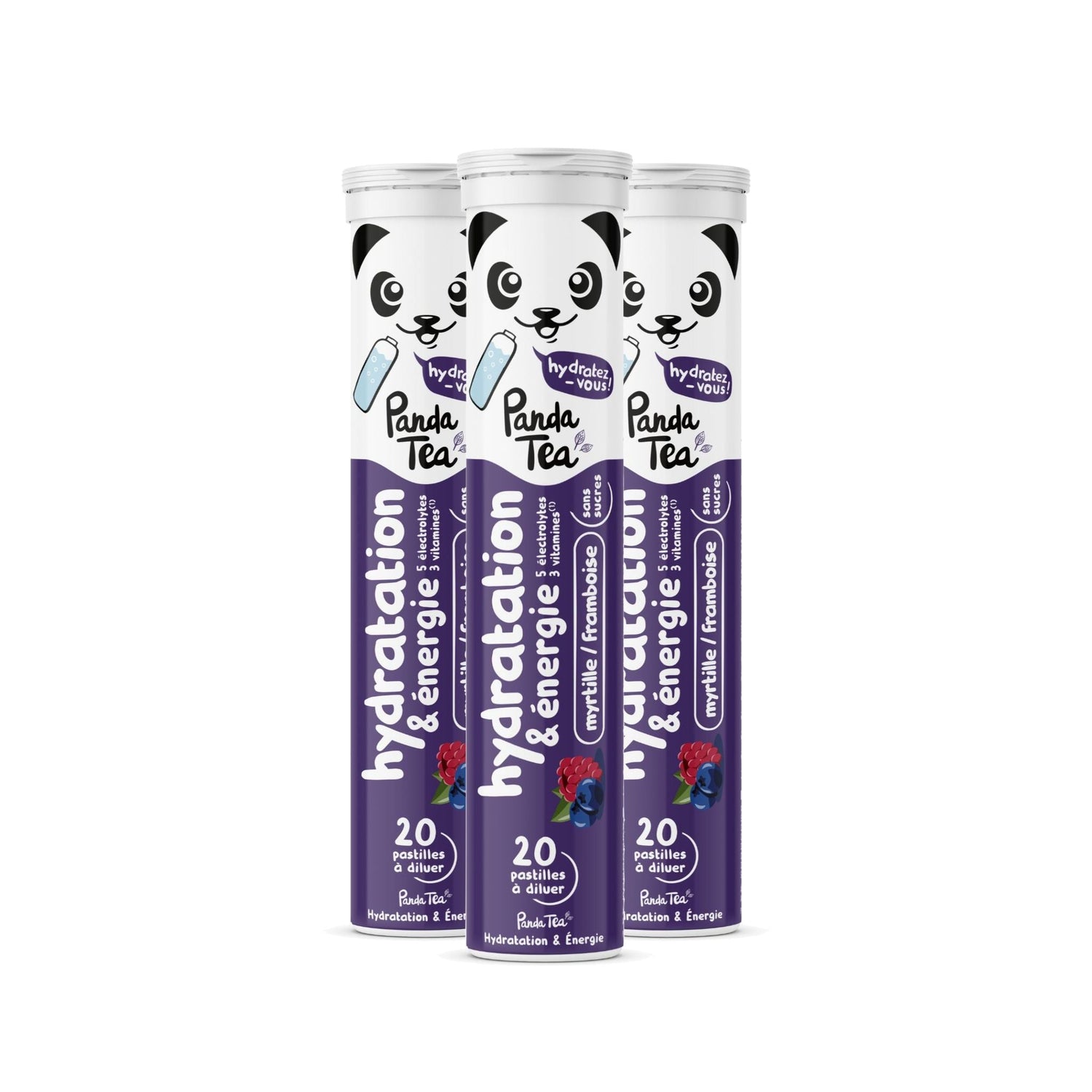 Pastilles Hydratation & Énergie - Myrtille-Framboise