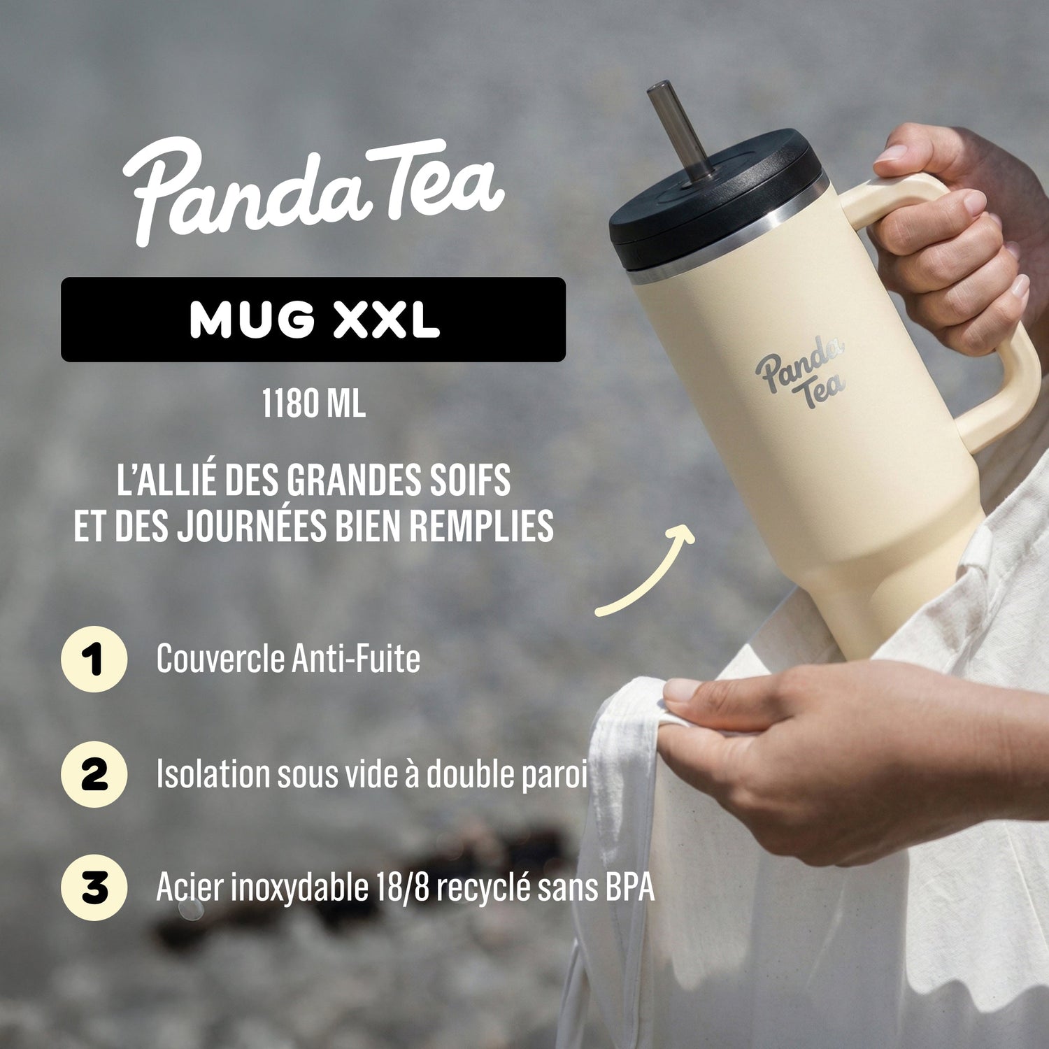 Giant Mug avec Paille - 1180 mL