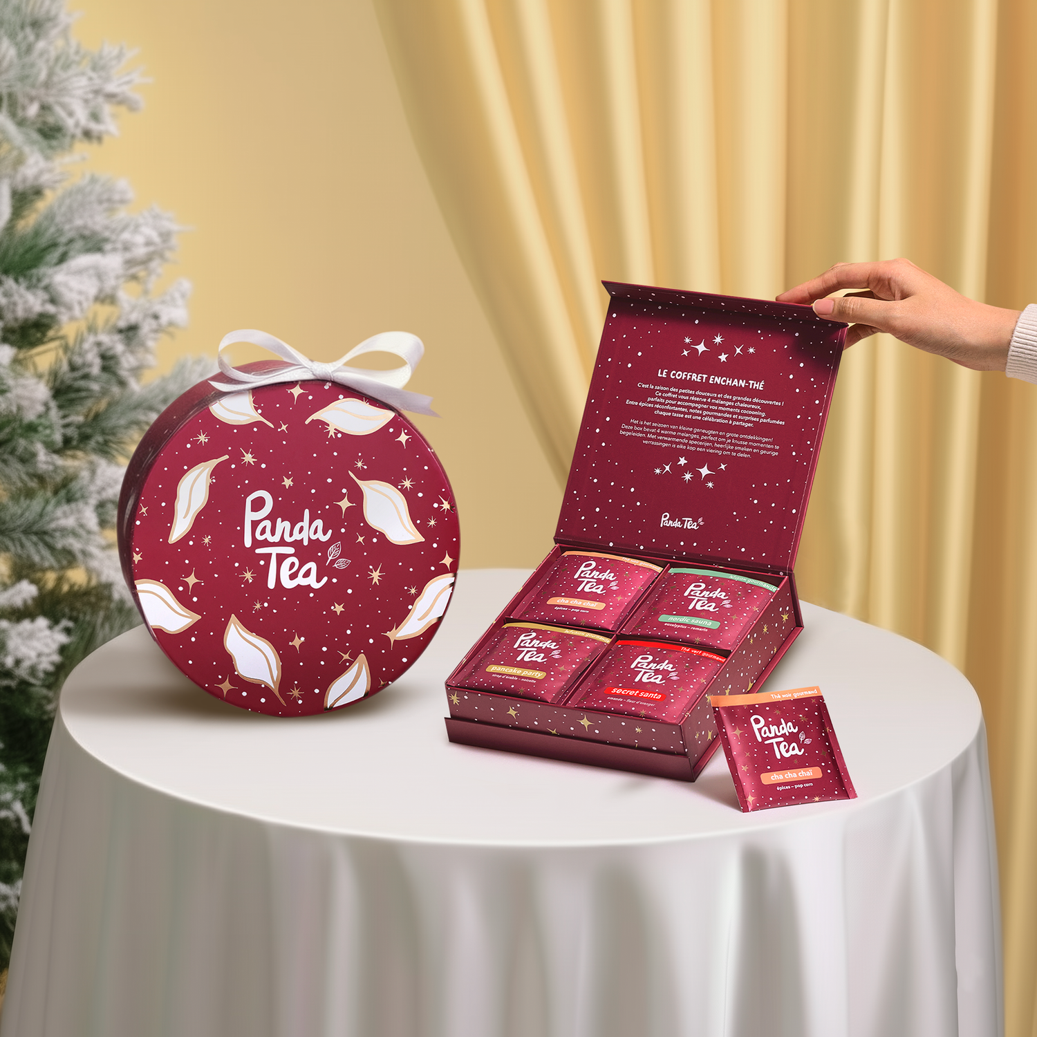 Calendrier de l'avent, Roue enchan-thé 36 sachets, Coffret 20 sachets & Thé de Noël