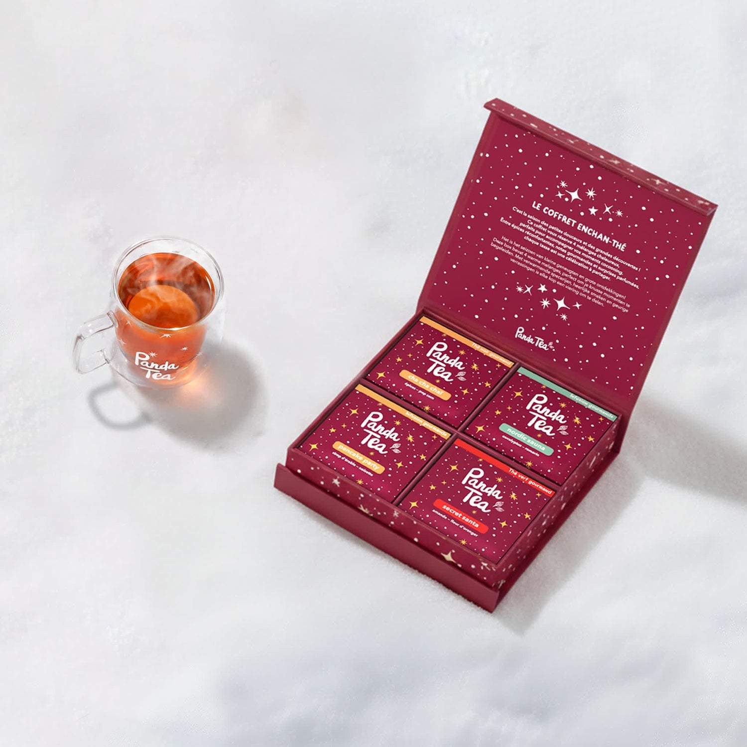 Coffret 20 sachets & Tasse de Noël en Verre