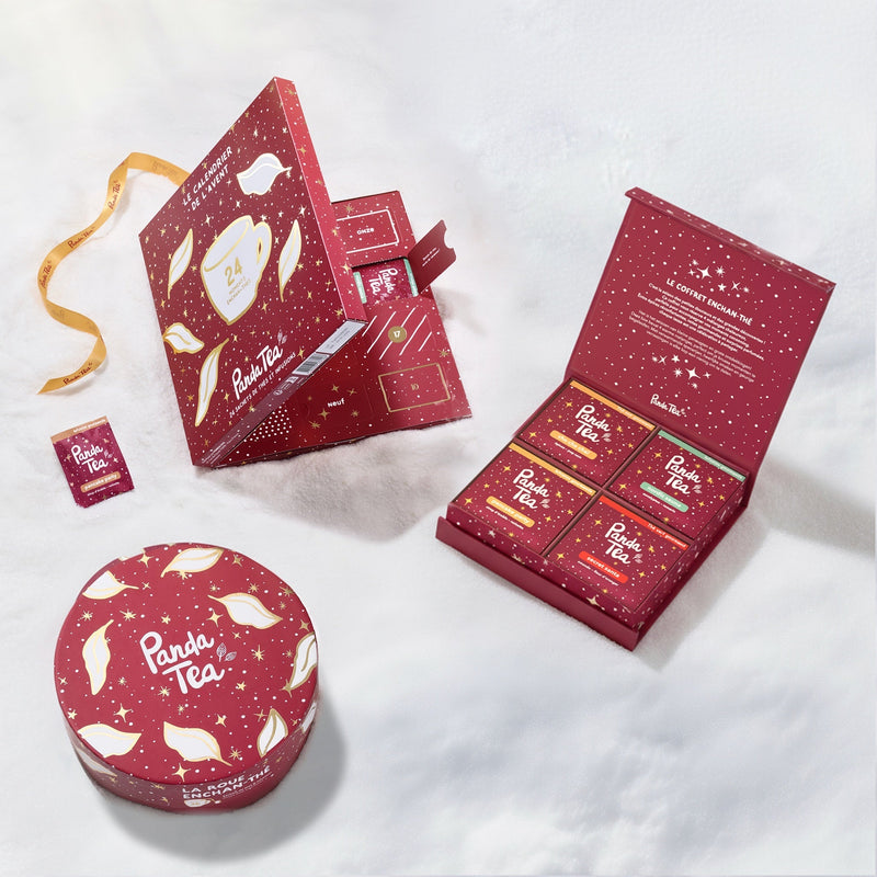 Calendrier de l'Avent, Coffret 20 Sachets & Roue Enchan-thé 36 sachets