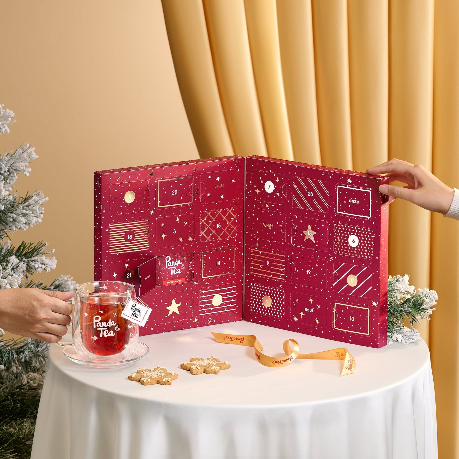 Calendrier de l'Avent 24 Sachets & Tasse de Noël