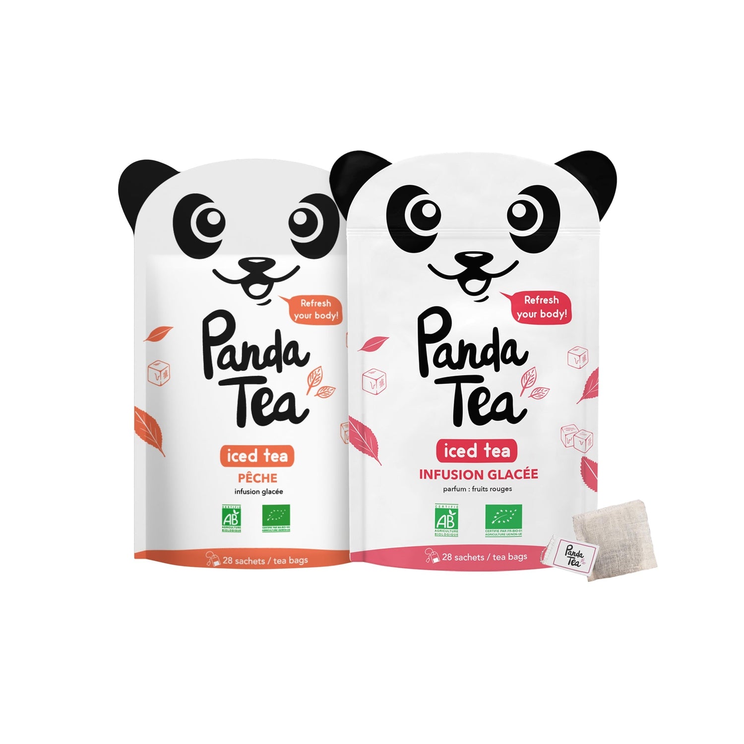 Duo Iced Tea detox - Pêche & fruits Rouges