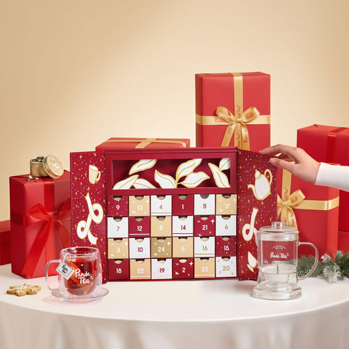 Calendrier 24 Boites Vrac, Infuseur en Verre & Tasse Double Paroi