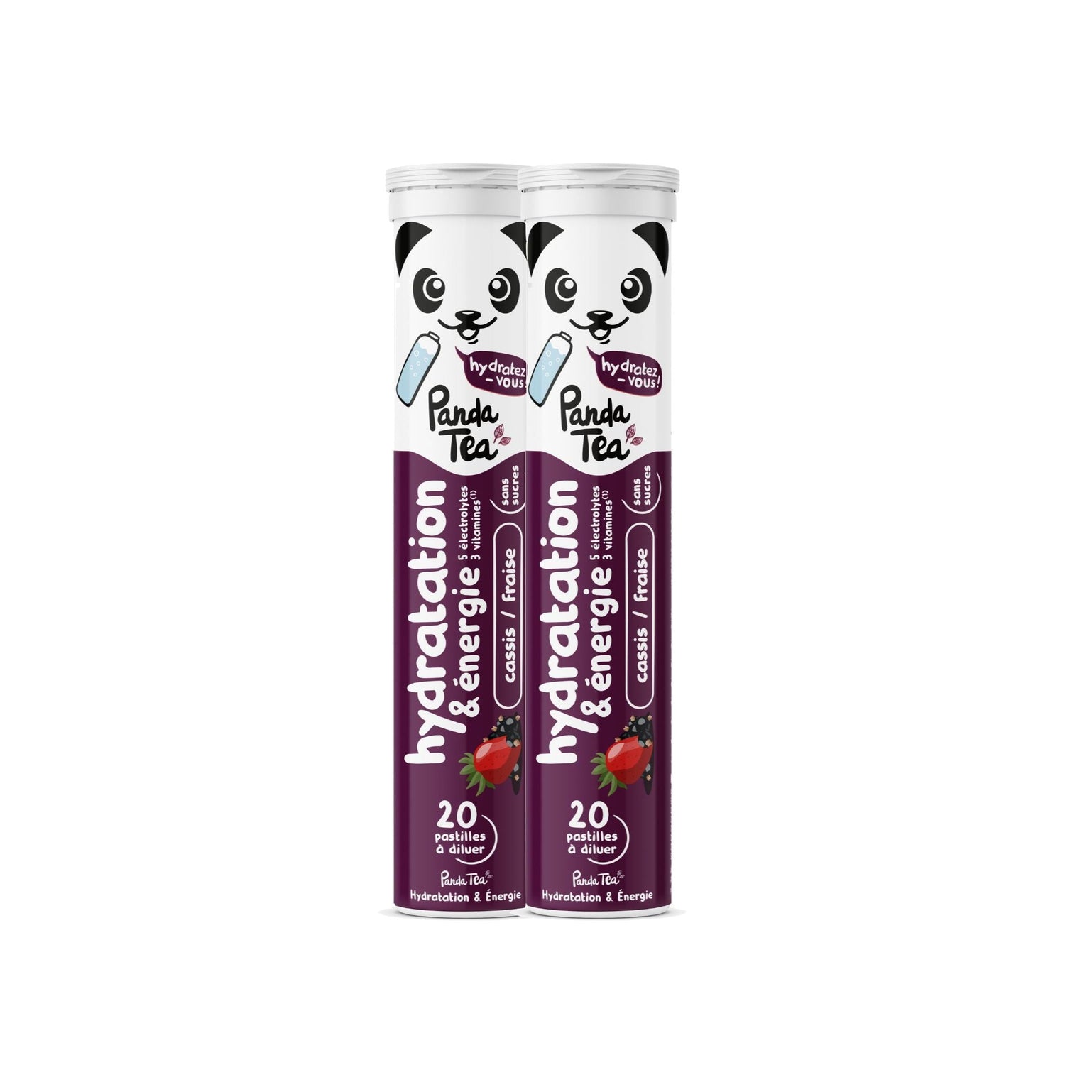 Pastilles Hydratation & Énergie - Cassis-Fraise