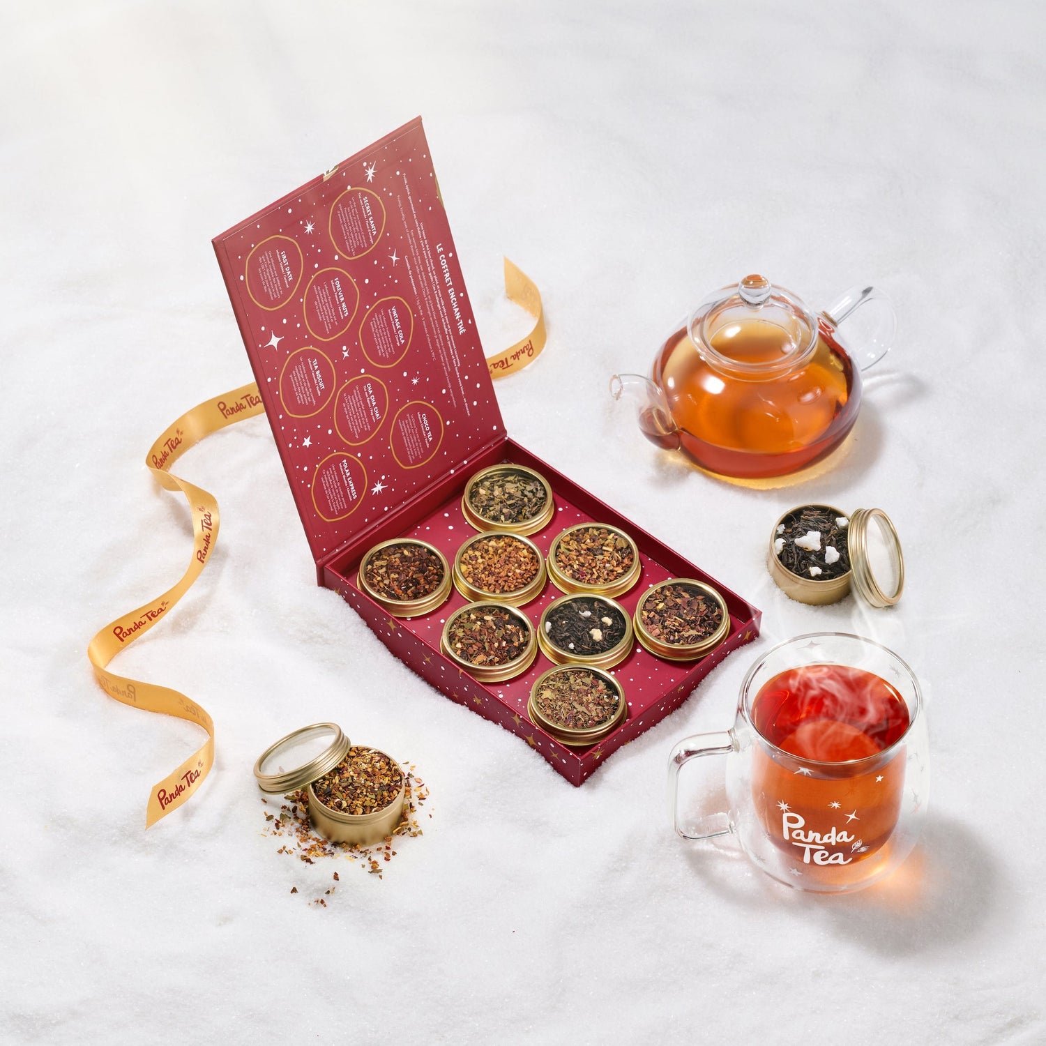 Coffret Enchan-thé - 8 boites de thés et infusions en vrac