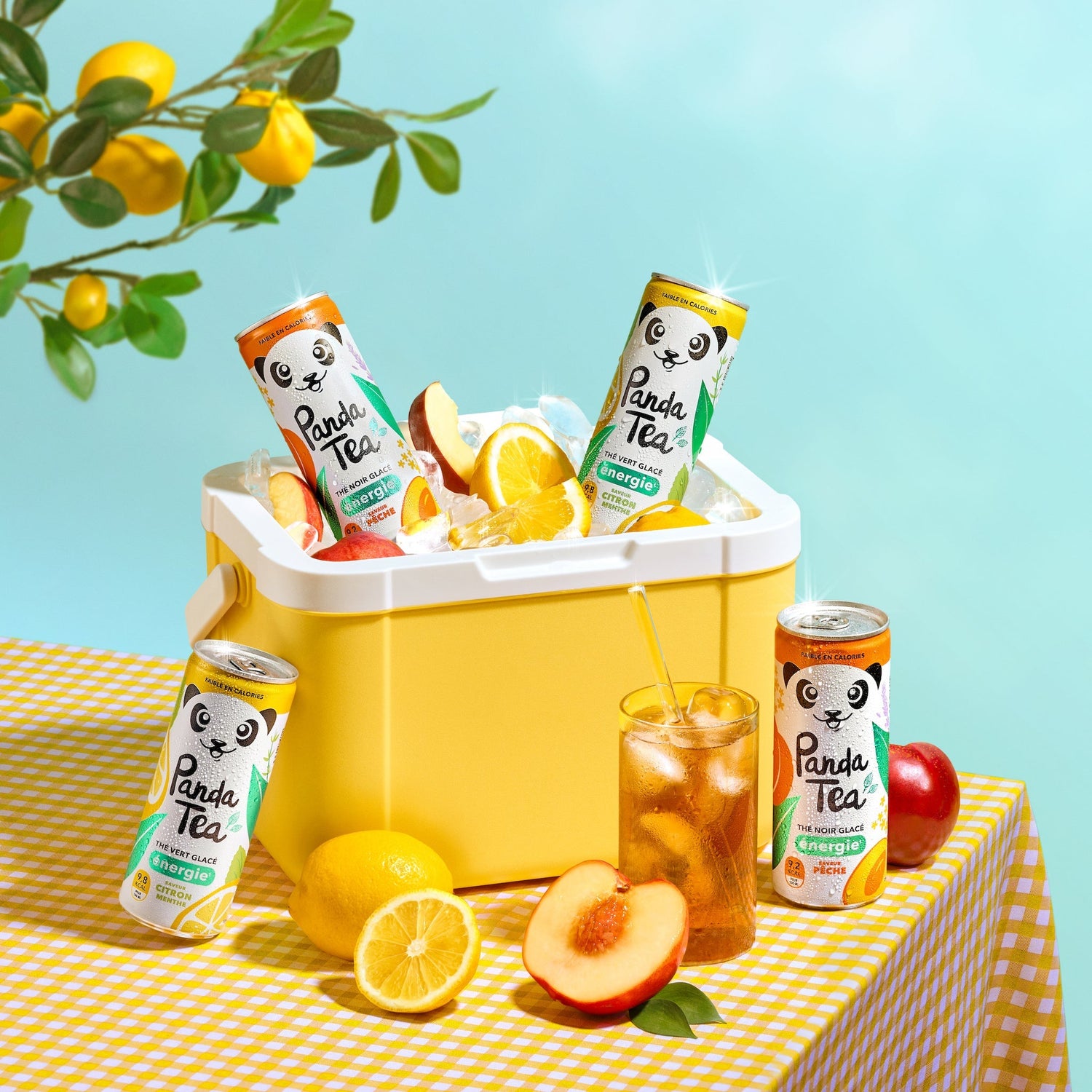 Thé Glacé Énergie - Saveur Citron-Menthe