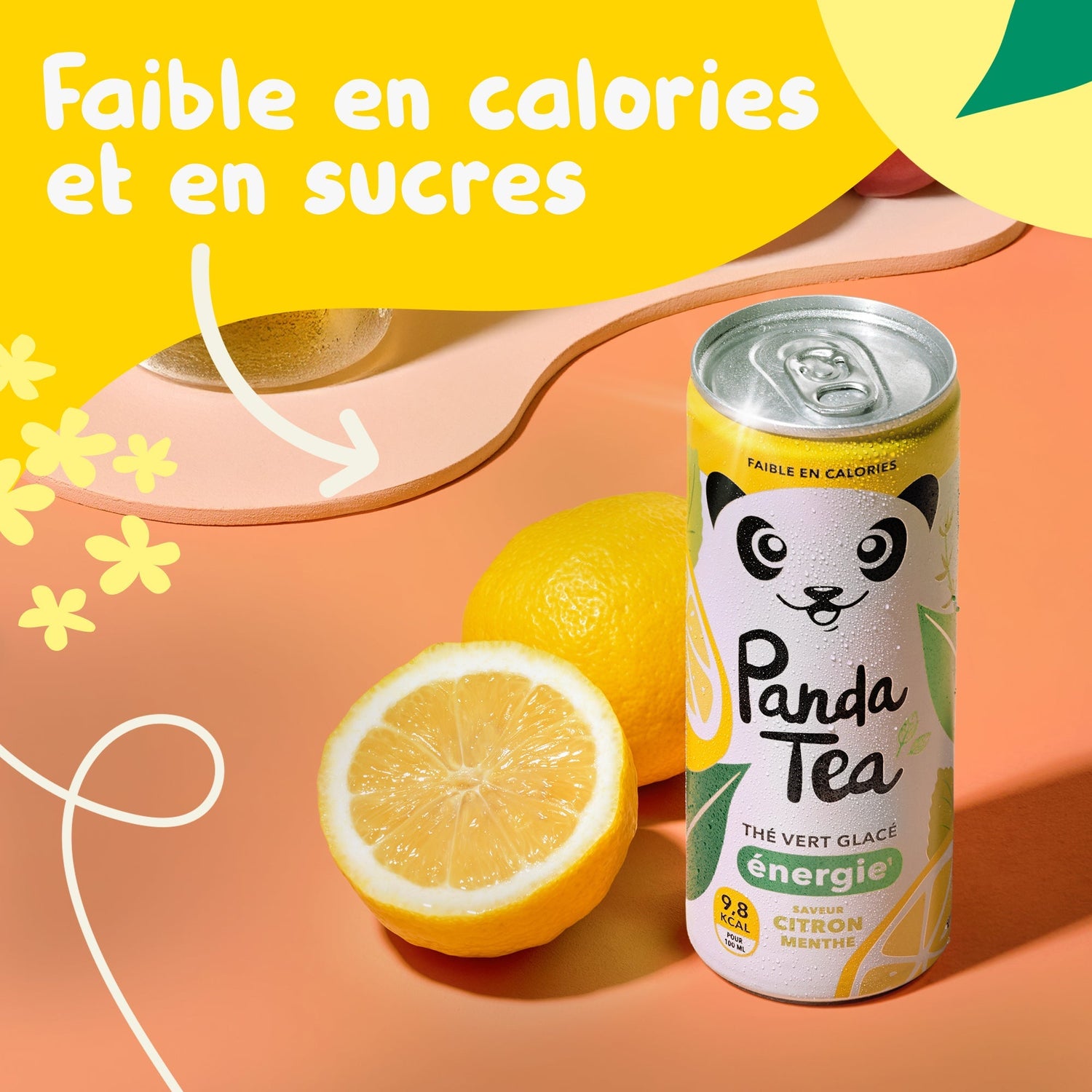 Thé Glacé Énergie - Saveur Citron-Menthe