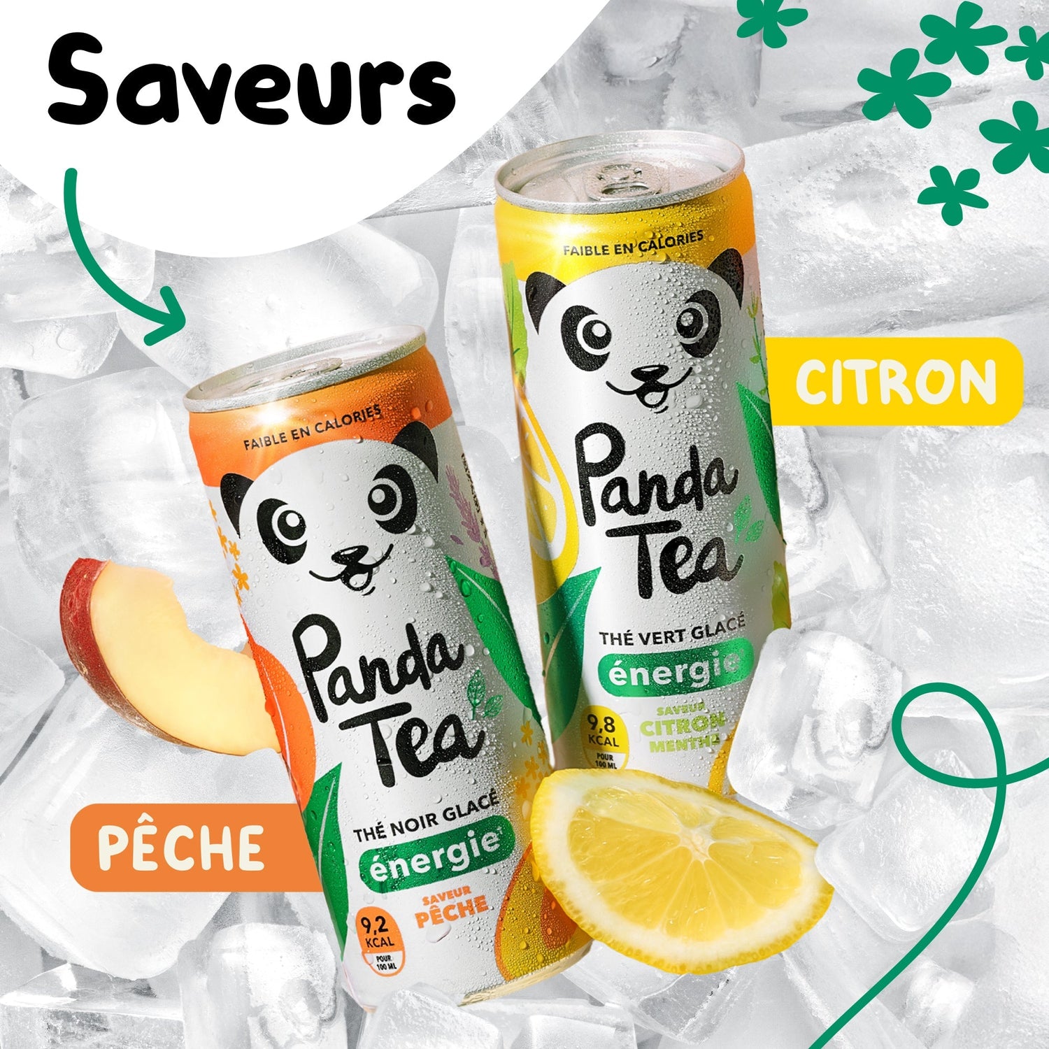 Thé Glacé Énergie - Saveur Citron-Menthe