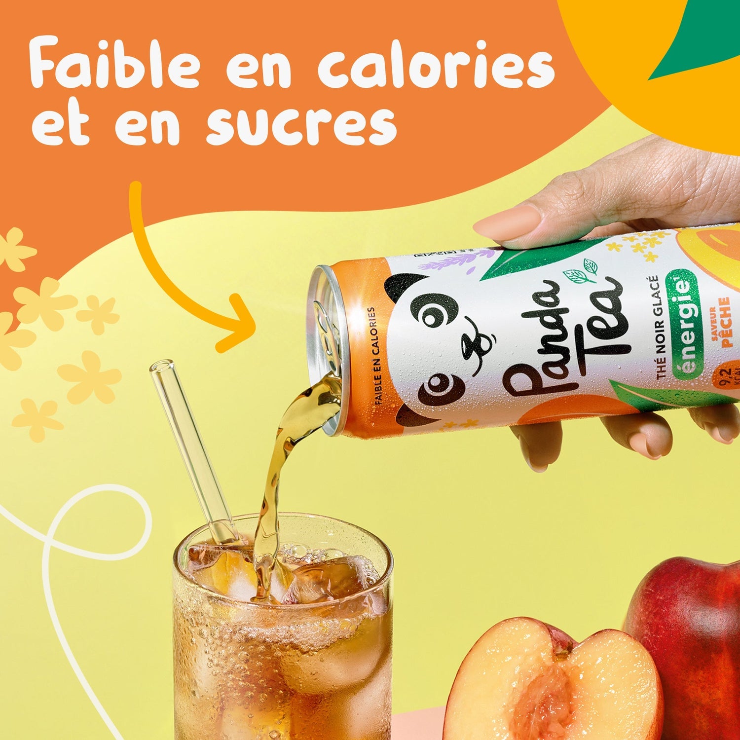 Thé Glacé Énergie - Saveur Pêche