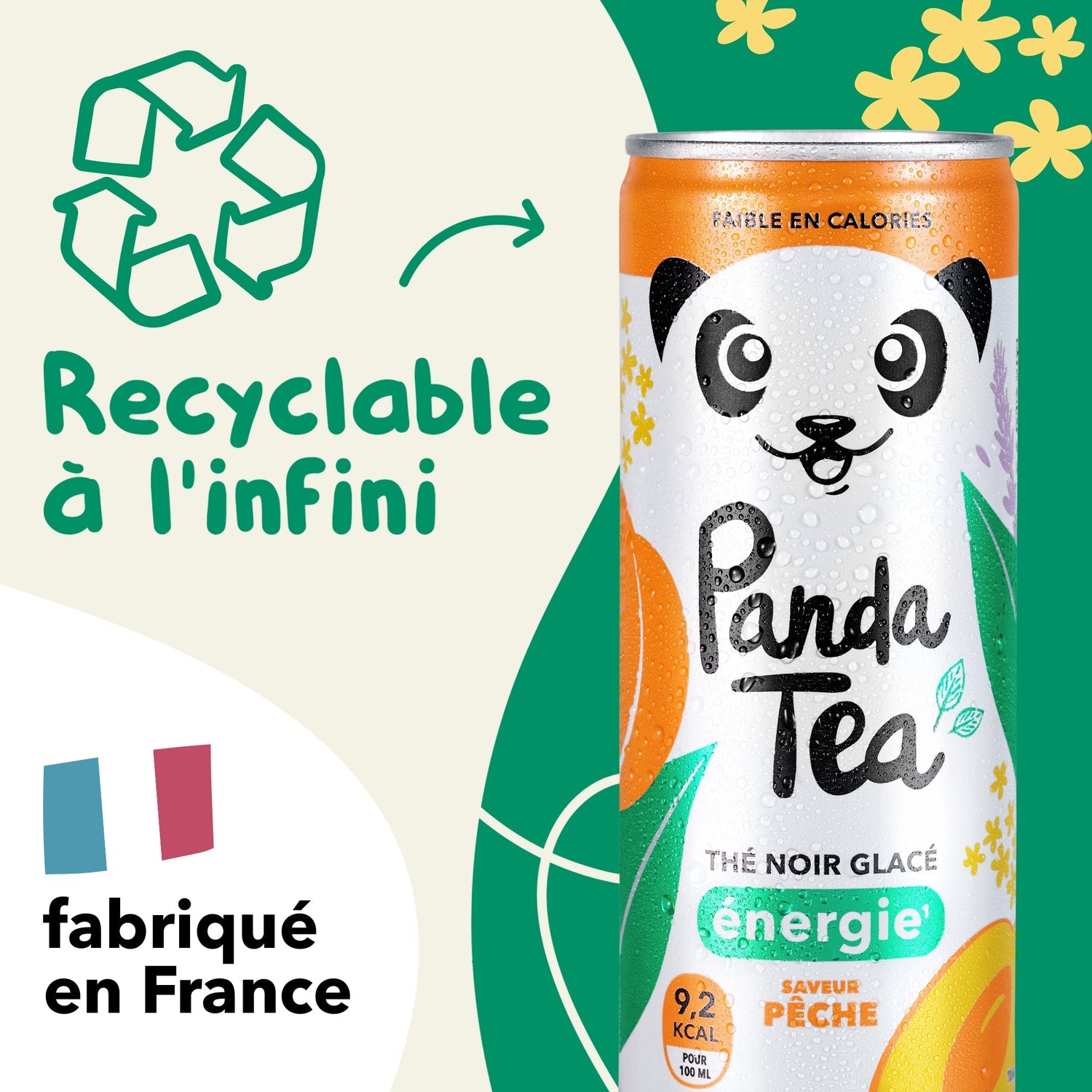 Thé Glacé Énergie - Saveur Pêche