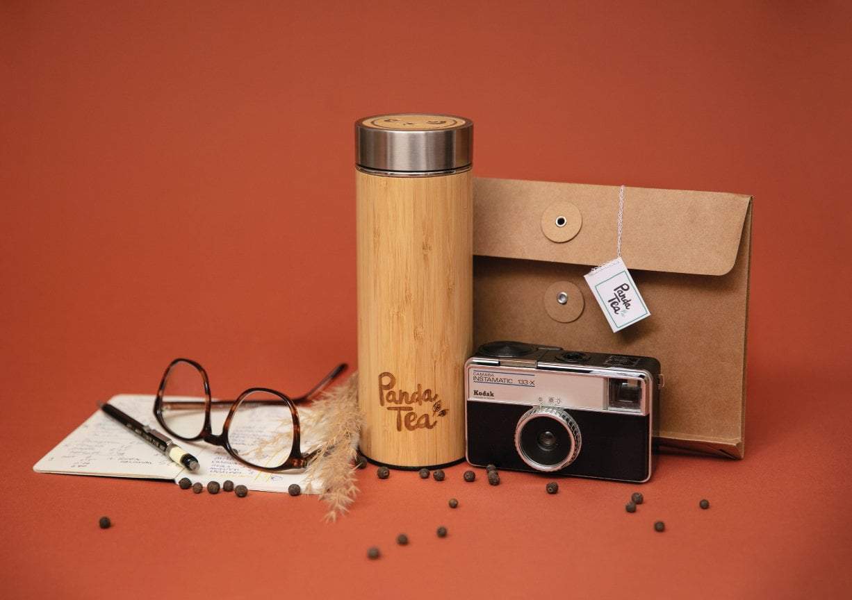 Thermos en Bambou avec Infuseur - 360 mL