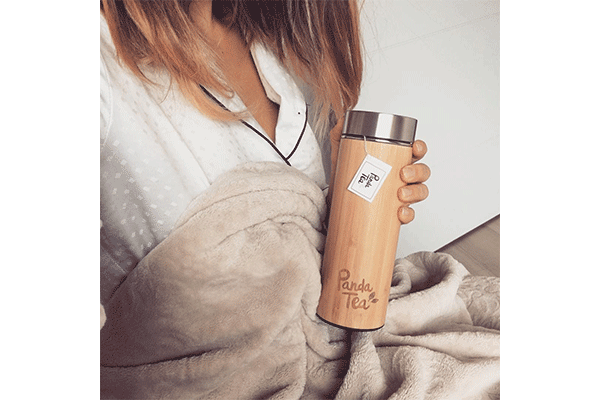 Thermos en Bambou avec Infuseur - 360 mL